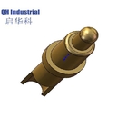 Factory price customized accessories brass gold plated female male spring loaded contact pogo connector pin
