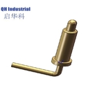 Plated Gold Pins Probe Spring PCB Welding Pogo Pin Contact Electrical Brass Copper Connector Terminal Male Female