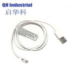 Shenzhen factory with 2 pogo pin connector smart watch fast charging cable magnetic usb data cable charger