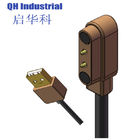 2Pin 4.0mmIso &amp; Rohs Reached Ethernet Double End Spring Loaded Pin Magnetic Pogo Pin To Usb