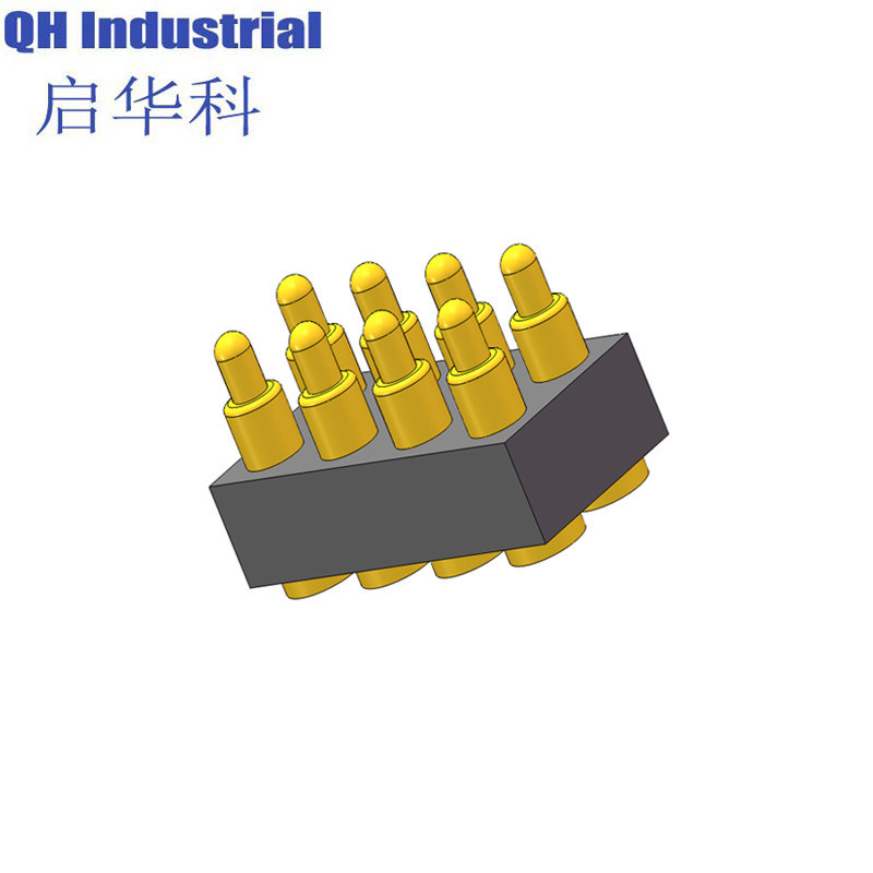 8Pin Belgium Sensor Connector spring loaded pin Connector