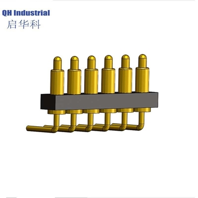 Hot Sale Customized Pogo Pins Connectors Right Angle Spring Loaded Contact Gold Plating Pogo Pin Socket Connector