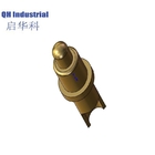 Factory price customized accessories brass gold plated female male spring loaded contact pogo connector pin