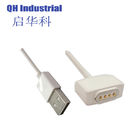 4Pin South Africa Outlet Connector Magnetic Pogo Pin Usb Connector Magnetic Spring Loaded Connector