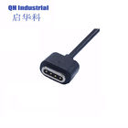 2A 3A Male Female 4Pin Magnetic Cable Connector with USB