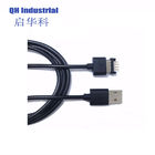 1A 2A 3A 700gf Spring force Black Male Female 4 Pin Magnetic Pogo Pin Cable Connector