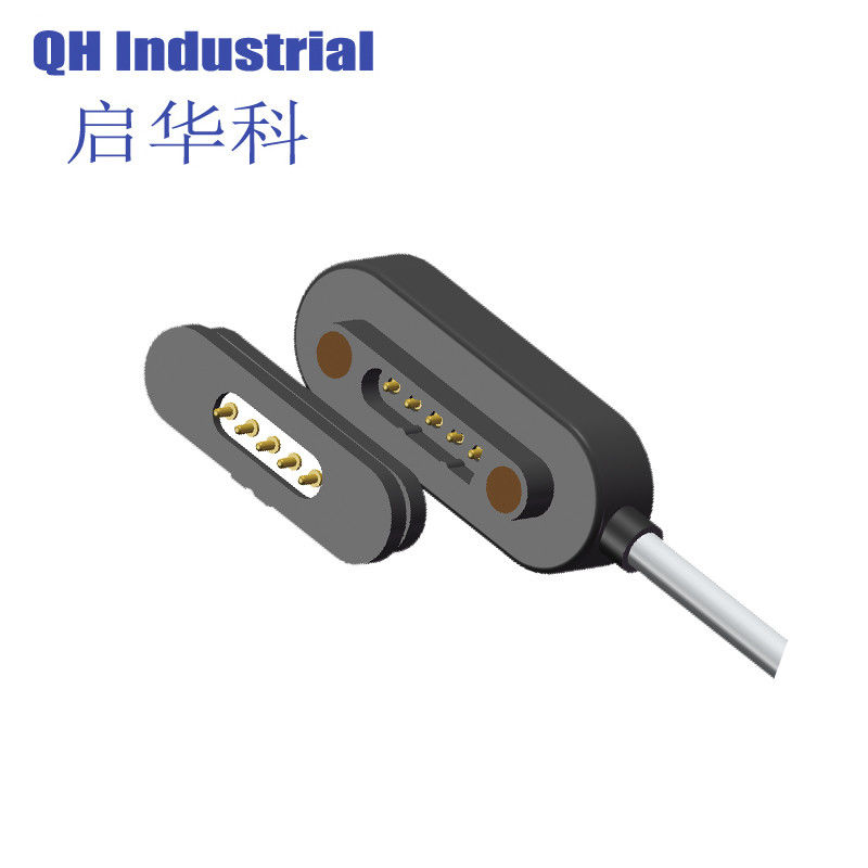 5Pin Male Female Home Application Device with Switch Smart  Device Magnetic USB Cable Charging Power Connector