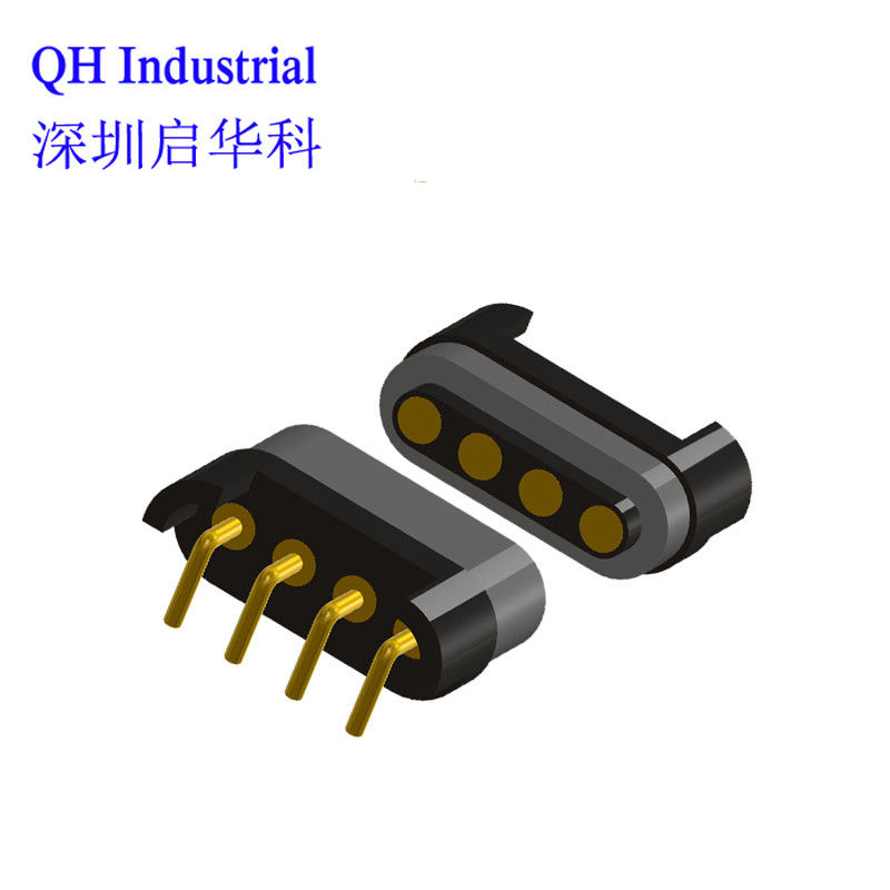 4Pin Hong Kong Cable Connector Magnetic Spring Loaded Connector Magnetic Pogo Pin Cable Connector