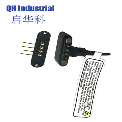 Wholesale 4pin magnetic pogo pin charging cable smart wearable electrical appliance current usb male magnetic power