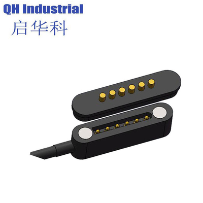 Support customization magnetic phone charger 6 pin pogo pin usb charging cable smart wearable watch cable connector
