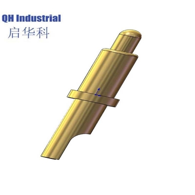 Factory price customized accessories brass gold plated female male spring loaded contact pogo connector pin