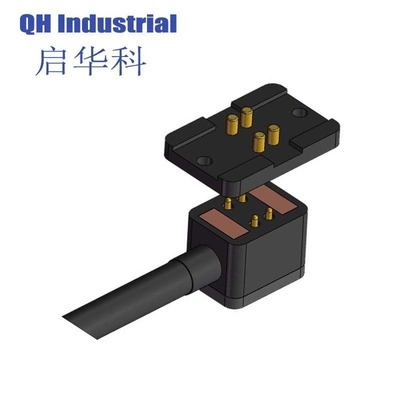 4 pin magnetic connector magnetic contact point magnet connector data cable thimble connector factory customized