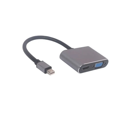 Mini Displayport To Hdmi-compatible Vga Adapter Thunderbolt 2 Converter 2 in 1 Mini Dp Cable For Macbook Air 13 Surface Pro