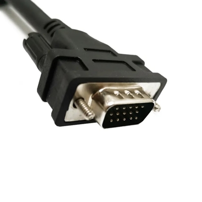 OEM Male D-sub 15 pin Connector VGA DB 15 P D-sub Extent Cord Monitor Video Cable Assembly Computer Gold PVC