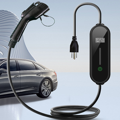 Factory Direct for Electric Vehicles Mobile Portable Ev Charger 32A 7kw Ev Charger Single Phase Electric Ev Car with LCD