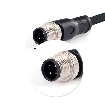 Custom IP67 Waterproof Connector M8 M12 3 4 5 8 12 17 Pin Male Female M12 Cable Industry Connectors