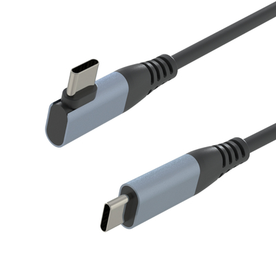Fast USB Charging Cable Universal Multi Function Cell Phone Charger Cord Fast Charge Electronic Device Data Cable USB-C 90° Type C Cable Connector