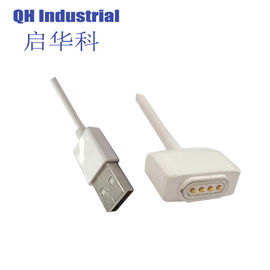 4Pin South Africa Outlet Connector Magnetic Pogo Pin Usb Connector Magnetic Spring Loaded Connector