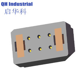 6Pin France Cable Connector Magnetic Spring Loaded Connector Magnetic spring loaded pin Cable Connector
