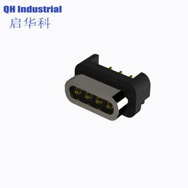 4Pin 2.54mm Pitch Male and Female 1Amp 2Amp Spring Force 500gf Magnetic Pogo Pin Connector